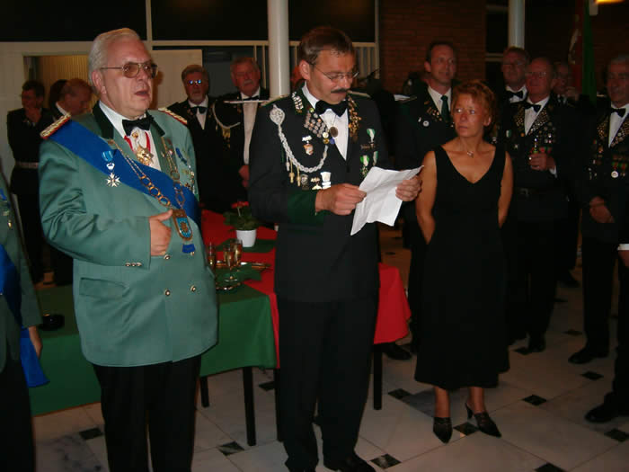 Dankesrede des Bürgerkönigs 2004 Michael Behrens im Rathaus